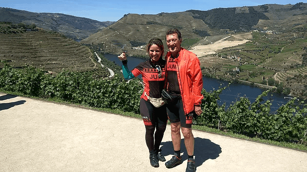 Full-day Douro Valley bike ride through vineyard terraces