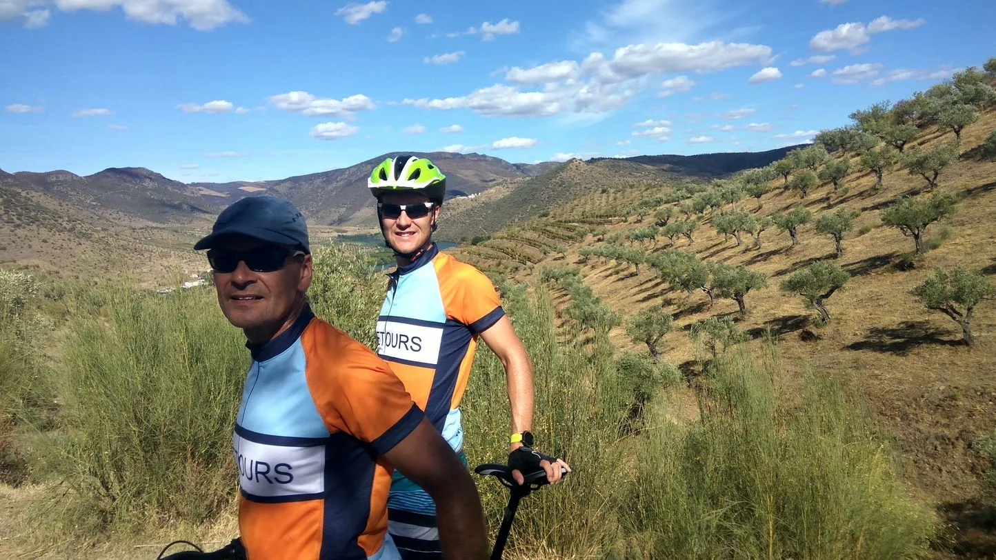 Biking in douro river